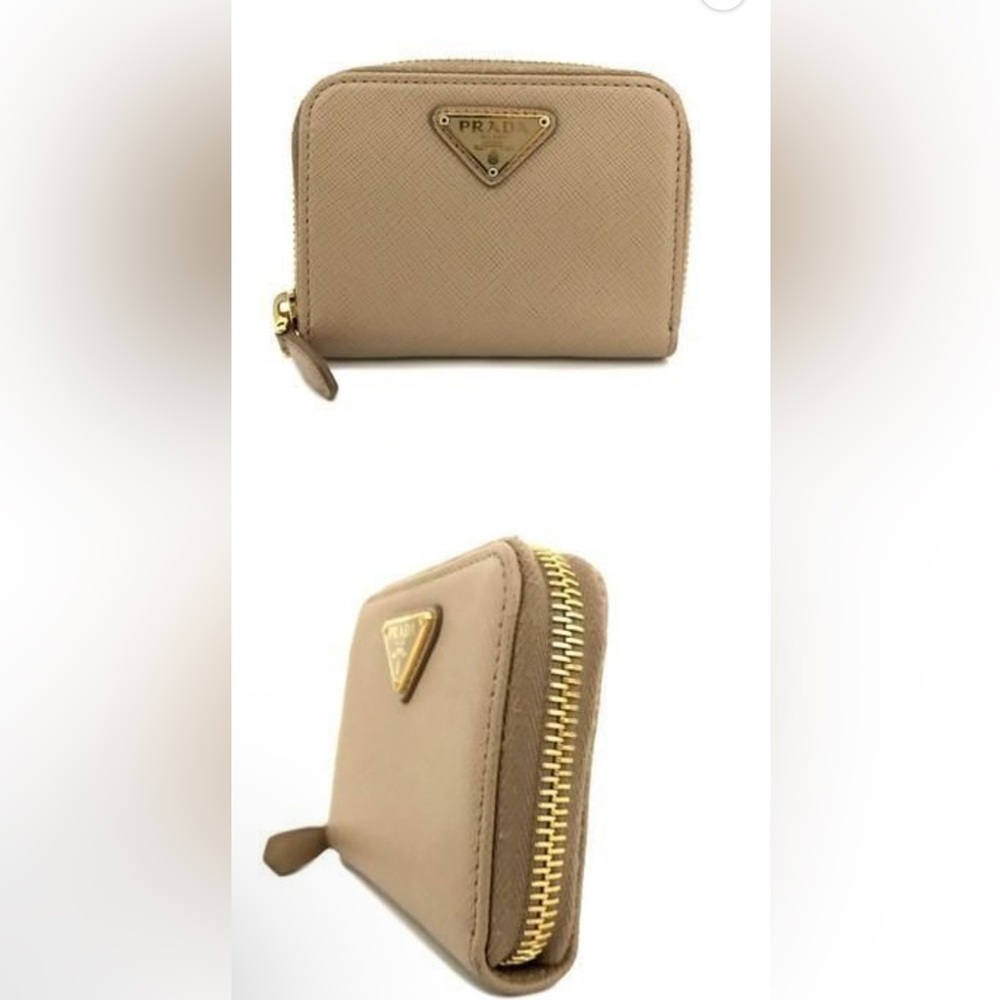 Prada Beige Textured Leather Bag